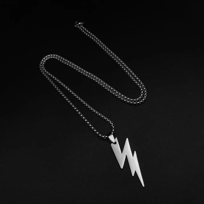 High Quality Stainless Steel Spark Flash Pendent With Stainless Steel Chain