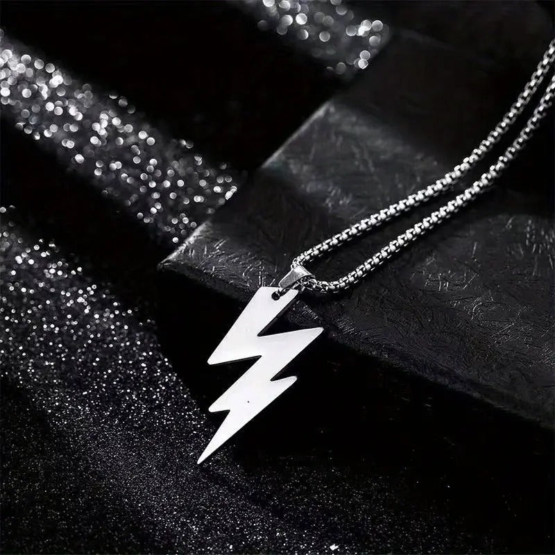 High Quality Stainless Steel Spark Flash Pendent With Stainless Steel Chain