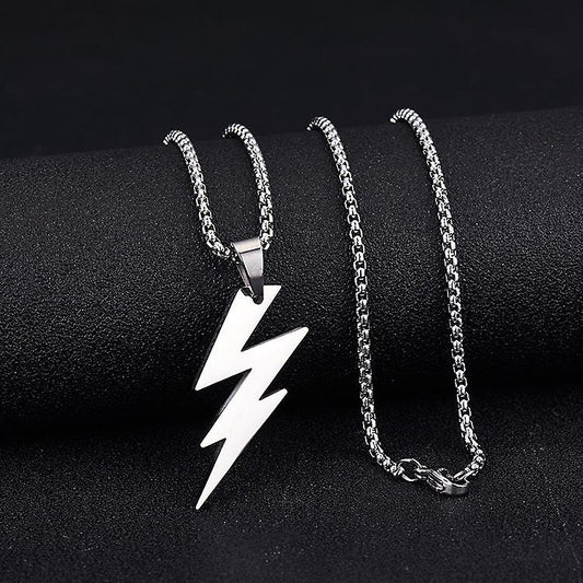 High Quality Stainless Steel Spark Flash Pendent With Stainless Steel Chain